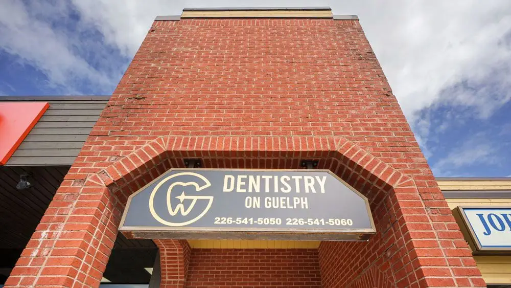 The Dentistry on Guelph storefront on Eramosa Road in Guelph