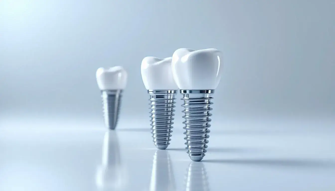 Dental implants being showcased as a permanent solution for missing teeth.